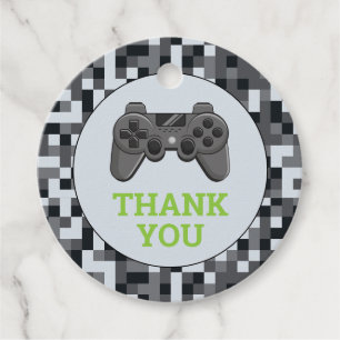 Geburtstagspartei des Video Game Level Up Controll Geschenkanhänger
