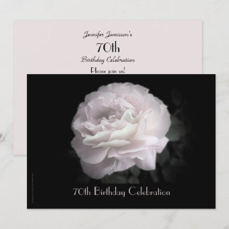 Geburtstagspartei Name Pale Pink Rose Floral Einladung