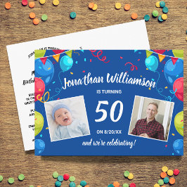 Geburtstagspartei per Post Senden Sie ein Kartenfo Einladung