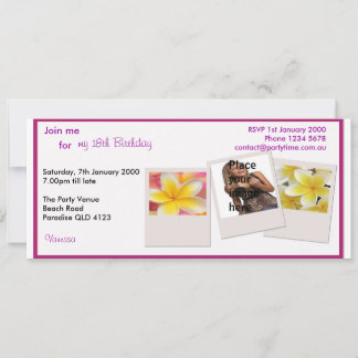 Geburtstagspartei Personalisiert Einladung