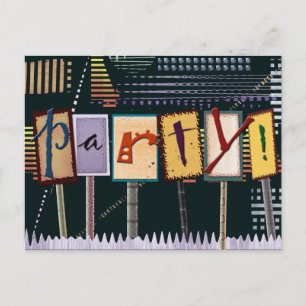 Geburtstagspartei Postkarte