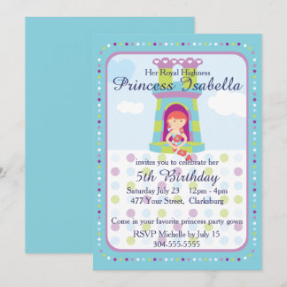 Geburtstagspartei von Prinzessin Einladung