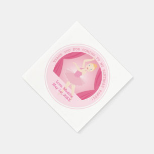 Geburtstagsparty Ballerina Serviette