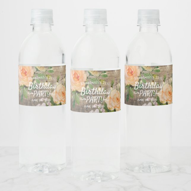 Geburtstagsparty-Blume Rustikale Holz-String-Licht (Flaschen)