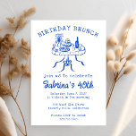 Geburtstagsparty Buffet Tischhandgezeichnet Einladung<br><div class="desc">Perfekte niedliche Karte für eine lustige Party Einladung! Handgemachte Kunst für Sie! Vollständig anpassbar! Klicken Sie auf "Personalisieren" oben, um den Text zu bearbeiten. Klicken Sie auf "Bearbeiten mit dem Designwerkzeug", um die Schriftart, Farben und Einstellungen anzupassen. (Karo mein Shop für alternative Farben und Designs auch) GO GREEN GO DIGITAL!...</div>