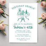 Geburtstagsparty Buffet Tischhandgezeichnet Einladung<br><div class="desc">Perfekte niedliche Karte für eine lustige Party Einladung! Handgemachte Kunst für Sie! Vollständig anpassbar! Klicken Sie auf "Personalisieren" oben, um den Text zu bearbeiten. Klicken Sie auf "Bearbeiten mit dem Designwerkzeug", um die Schriftart, Farben und Einstellungen anzupassen. (Karo mein Shop für alternative Farben und Designs auch) GO GREEN GO DIGITAL!...</div>