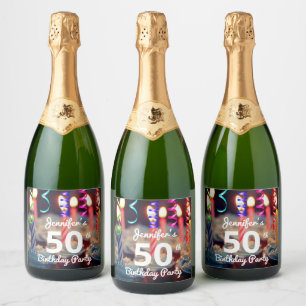 Geburtstagsparty Champagner Flasche 50./Jährlich
