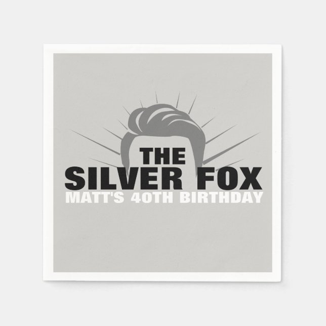 Geburtstagsparty-Cocktail-Servietten Serviette (Vorderseite)