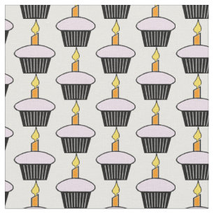 Geburtstagsparty Cupcake Themenstoff Stoff