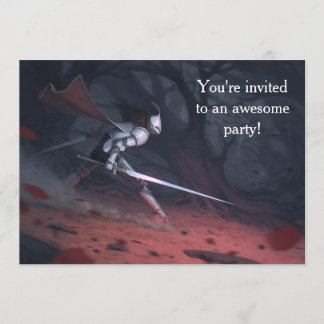 Geburtstagsparty der furchtlosen Ritter Einladung