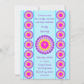 Geburtstagsparty der Mädchen Einladung jedes Alter