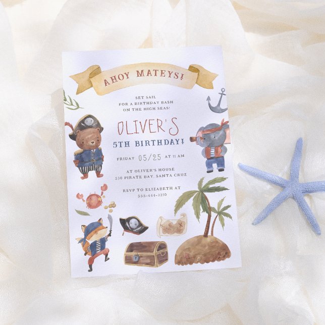 Geburtstagsparty der Piraten Einladung (Von Creator hochgeladen)