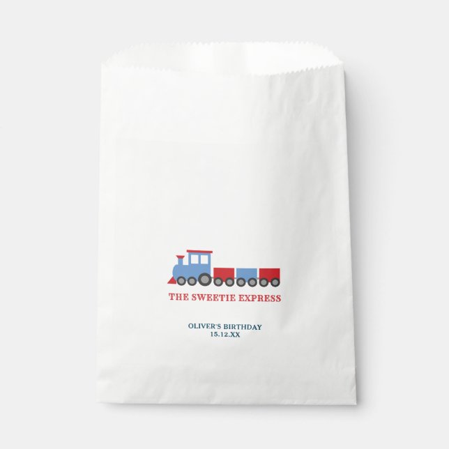Geburtstagsparty der Züge Sweet Bags Geschenktütchen (Vorderseite)