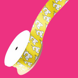 Geburtstagsparty des Gelben Zuges Satinband