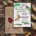 Geburtstagsparty des niedlichen Reptile Themed Kid Einladung<br><div class="desc">Diese Geburtstagskarte zum Thema Eidechsen ist perfekt für alle Kinder, die Lieben Reptilien haben! Das farbenfrohe Design zeichnet sich durch verschiedene Eidechsen und Schlangen aus, was es zu einer großartigen Wahl für ein Party mit Reptilen-Themen macht. Die Einladung wird mit dem Namen des Geburtstagskinders und allen Party-Details, einschließlich Datum, Uhrzeit...</div>