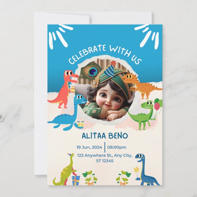 Geburtstagsparty Einladung (Vorderseite)