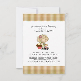 Geburtstagsparty Einladungen für ein Mädchen