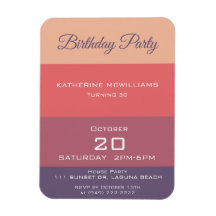 Geburtstagsparty-Fall farbige Streifen-