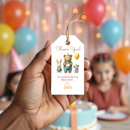 Geburtstagsparty-Geschenketiketten der Beary Speci Geschenkanhänger