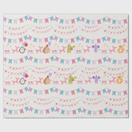 Geburtstagsparty Geschenkpapier