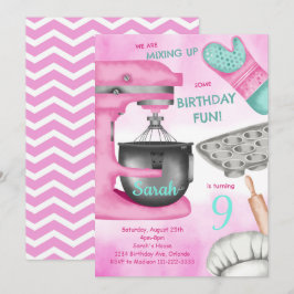 Geburtstagsparty Girly Kochen Einladung