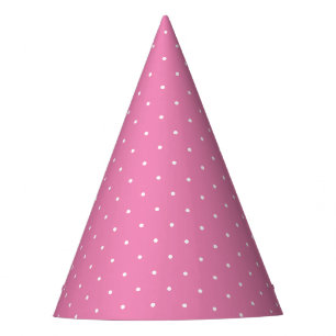 Geburtstagsparty hübsche Pink Polka Punkte Partyhütchen