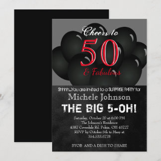 Geburtstagsparty im Schwarzen Ballon Einladung