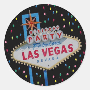 Geburtstagsparty in Fabulous Las Vegas Sticker