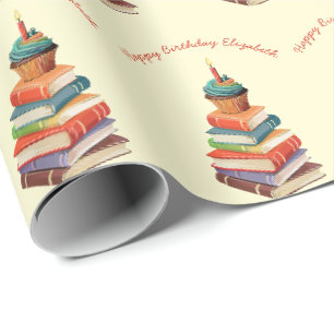 Geburtstagsparty Kinder lesen Geschenkpapier