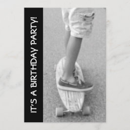 Geburtstagsparty Longboard Einladung