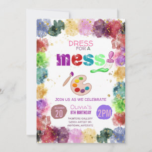 Geburtstagsparty Malerei Einladung