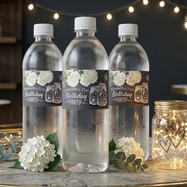 Geburtstagsparty Mason Jars String Lights Blume (Von Creator hochgeladen)
