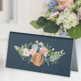 Geburtstagsparty mit Blumensteinen Tischaufsteller