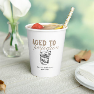 Geburtstagsparty mit Perfection White Whiskey Pappbecher