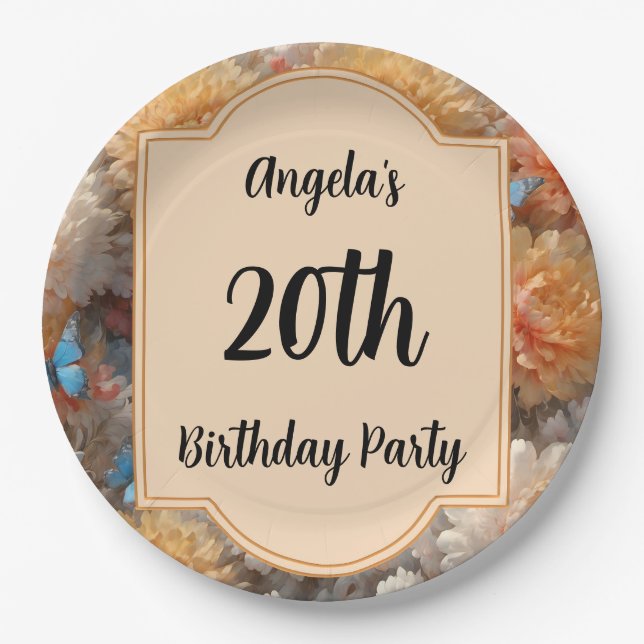 Geburtstagsparty Pappteller (Vorderseite)