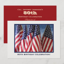 Geburtstagsparty, Patriotische Amerikanische Flagg