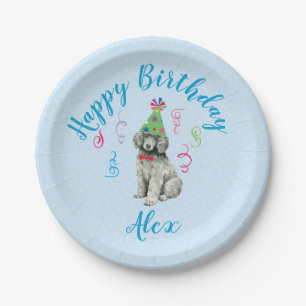 Geburtstagsparty Poodle Pappteller