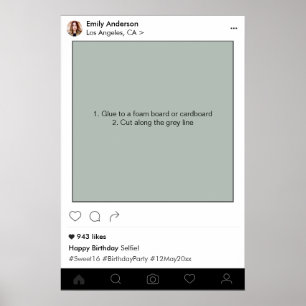 Geburtstagsparty Prop Foto Standrahmen Dekoration