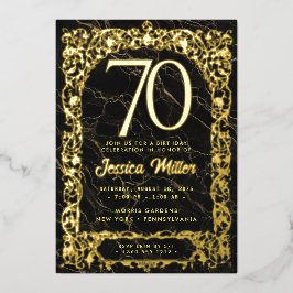 Geburtstagsparty Rose Gold Foil Einladung