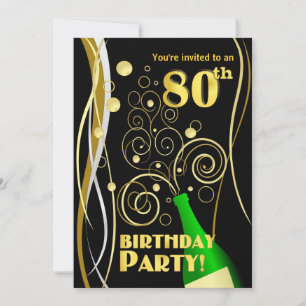 Geburtstagsparty - Spaß und festlicher Champagner Einladung