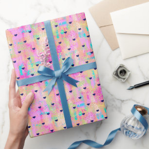 Geburtstagsparty Sweet Hearts Geschenkpapier