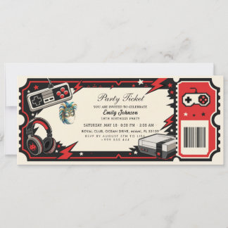 Geburtstagsparty-Ticket-Einladung Einladung