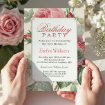 Geburtstagsparty Vintager botanischer Flora Einladung<br><div class="desc">Mit diesen vordefinierten Vorlagen können Sie Ihre Einladung ganz einfach so gestalten, dass Sie sie ganz individuell gestalten können. Für weitere Anpassungen klicken Sie bitte auf den Link "Weiter anpassen" und verwenden Sie unser benutzerfreundliches Designwerkzeug, um diese Vorlage zu ändern. Wenn Sie Thicker-Papiere / Matte Finish bevorzugen, können Sie den...</div>