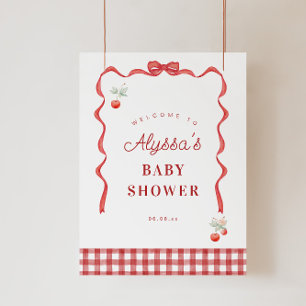 Geburtstagsparty von Cherry und Red Ribbon - Willk Poster