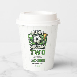 Geburtstagsparty zum 2. Geburtstag Fußball Sport T Pappbecher