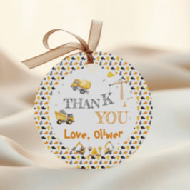 Geburtstagsparty zum Thema Gravur beim Bauen Danke Geschenkanhänger