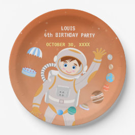 Geburtstagsparty zum Thema "Mars Astronautenjunge" Pappteller