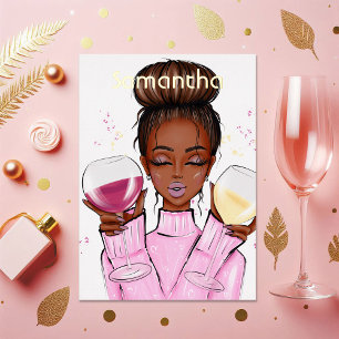 Geburtstagsparty zum Thema Wein Folieneinladung