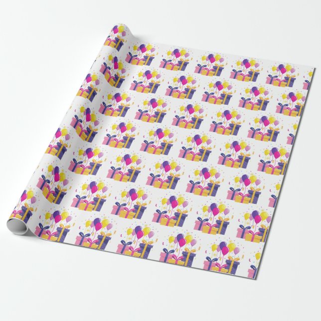 Geburtstagspenden Geschenkpapier (Ungerollt)