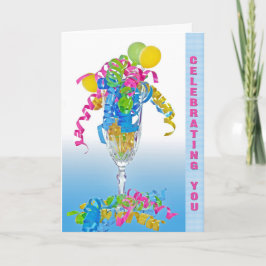 Geburtstagsribons und Balloons Karte